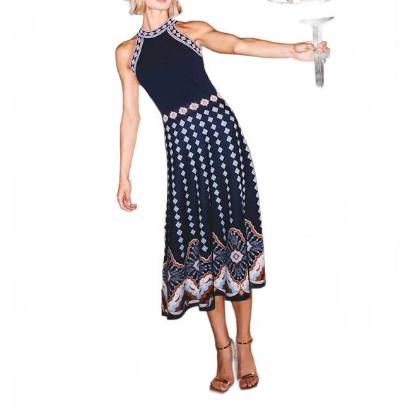 NEW CARA CARA sandrinna dress in jules navy - Picture 7 of 8